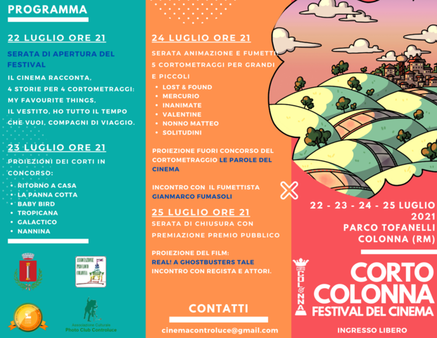 Corto Colonna Film Festival: Al via la 1° edizione
